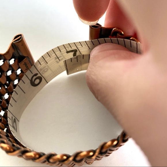 Vintage Renoir Copper Bracelet Woven Cuff Bangle Mid Century Modern Mod Retro - Picture 9 of 9